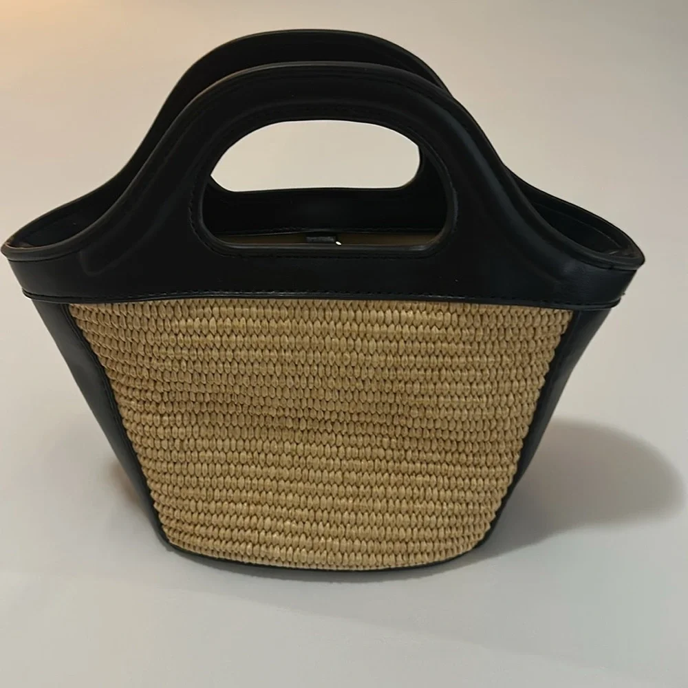 MARNI Tropicalia Micro Bag In Black Leather Bag-Authentic OS No Bag Strap